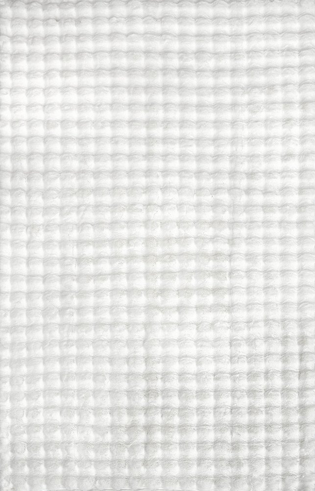 Bubble Washable Rug – White