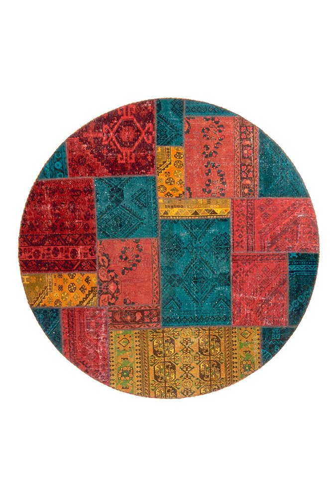 PERSIAN HANDNOTTED PATCHWORK 202X202CM