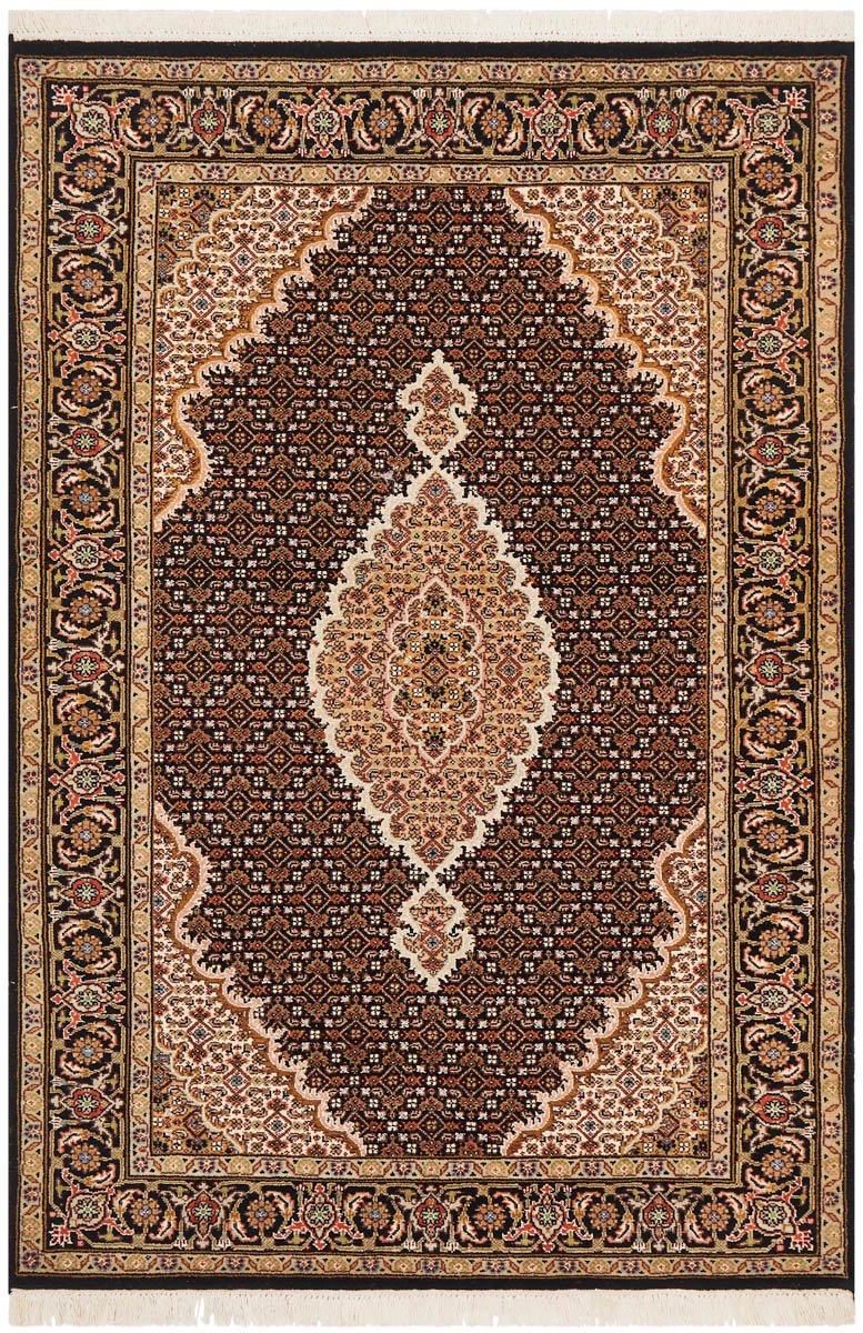 HAND KNOTTED INDIAN WOOL RUG - HANDMADE ORIENTAL, INDIAN RUGS - Product