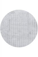 BUBBLE WASHABLE RUG - SILVER ROUND