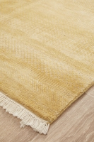 FINE HAND KNOTTED WOOL YELLOW,GR 4009