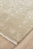INDIAN FINE HAND KNOTTED GREY,SILV 4033