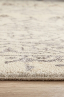 FINE HAND KNOTTED WOOL SILVER,BL 4036 -