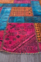 PERSIAN HANDNOTTED PATCHWORK 148X148CM