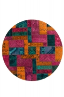 PERSIAN HANDNOTTED PATCHWORK 237X237CM