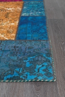HAND KNOTTED PERSIAN PATCHWORK RUG